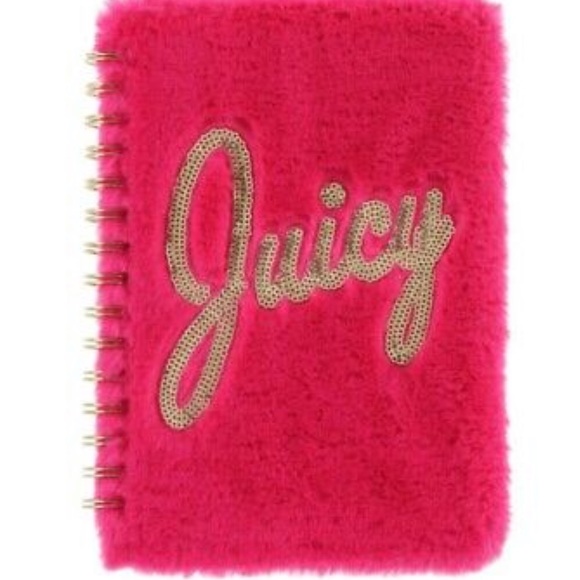 SOLD 🛑 JUICY COUTURE “JUICY” FUZZY NOTEBOOK - Picture 1 of 1